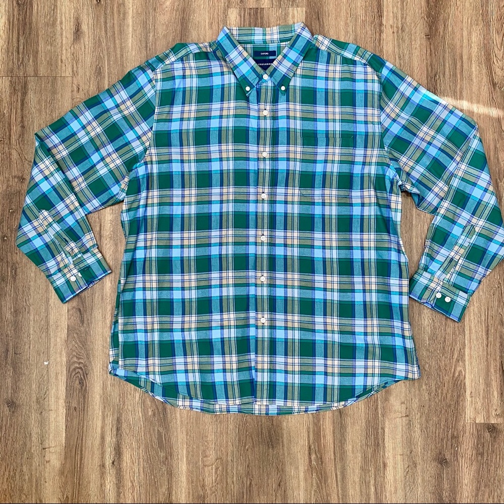 NWOT Saddlebred Plaid Oxford Button Down